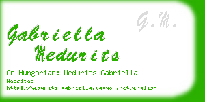 gabriella medurits business card